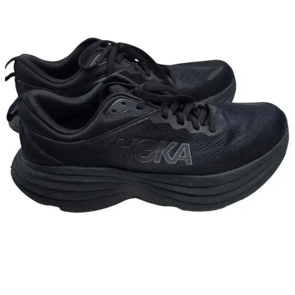 Hoka One Bondi Women's Size 9B Black Running Walking Sneaker Nurse Comfort - Picture 1 of 15